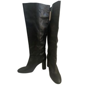 Zara Leather Boots Black